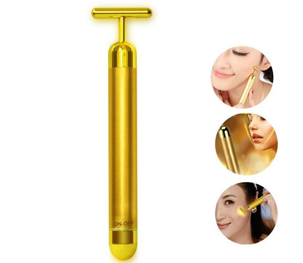 Personal Care face-lift Beauty Bar 24K Golden bar Energy Beauty Bar electric facial massager roller