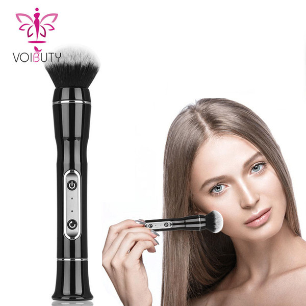 Electric Makeup Brush Kit 360 Degree Rotating Comstic Face Blush, Foundation Makeup Tool Replacement Head Beauty Gift
