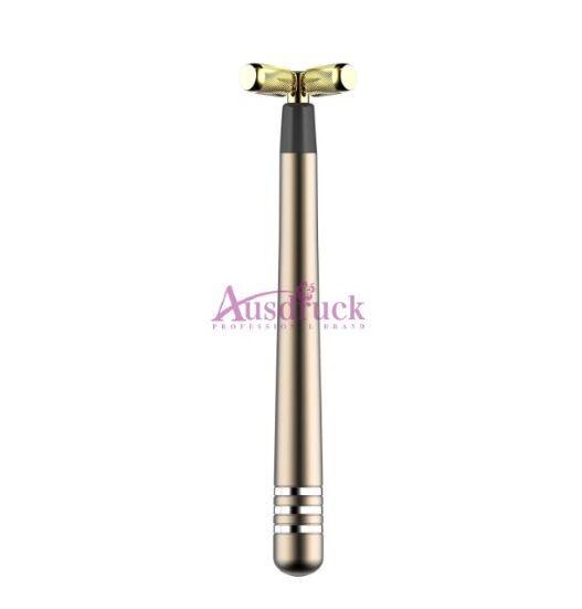 24K gold roller massager for face wrinkle removal microcurrent facial lifting fat removal skin tightening firming machine