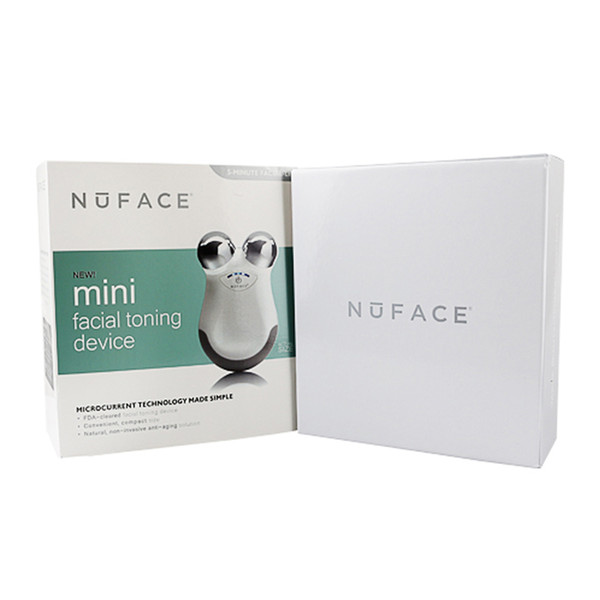 Nuface mini facial toning device Microcurrent Technology for Home Use white pink color facial massager