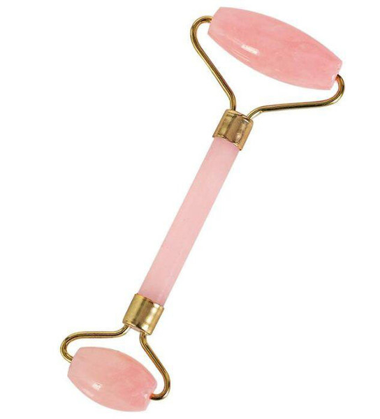 new arrival pink quartz Facial Relaxation Slimming Tool/rose quartz Roller Massager For Face jade massage stone