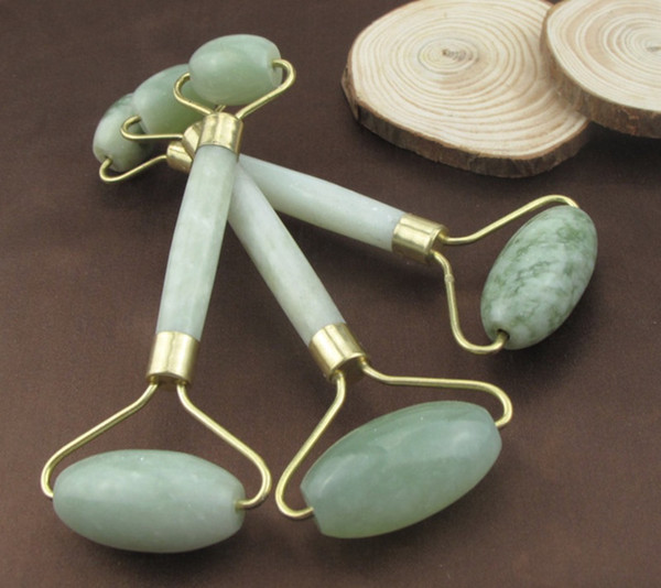 Natural Facial Massage Jade Roller Face Thin Massager Lose weight Beauty Care Roller Tool free shipping