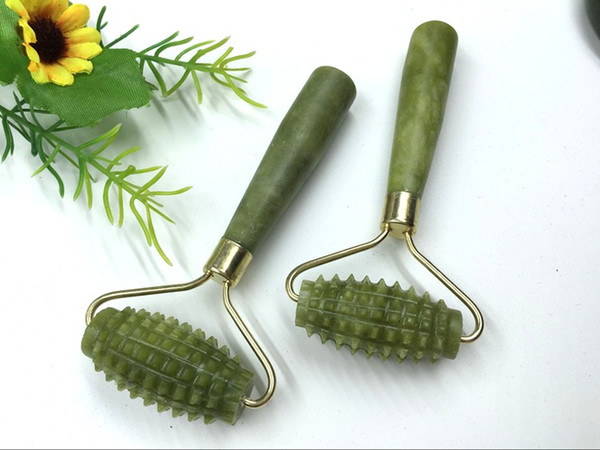 Jade Stone Needle Massager Derma Face Arms Neck Massage Roller Ancient Face Eye Body SPA Anti-aging