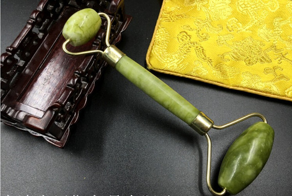 New Arrival - Hot Chinese Natural Jade Facial Massager Roller Device Beauty Stick Facial beauty Device-Free shipping