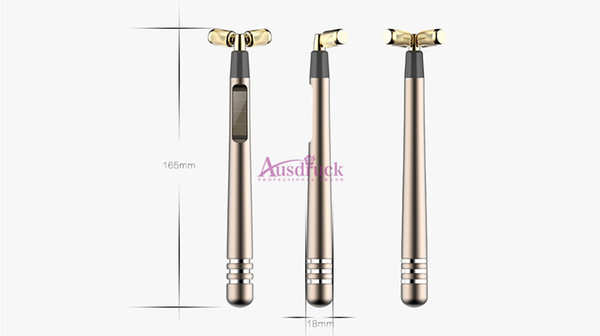 24K gold roller massager for face wrinkle removal microcurrent facial lifting fat removal skin tightening firming machine