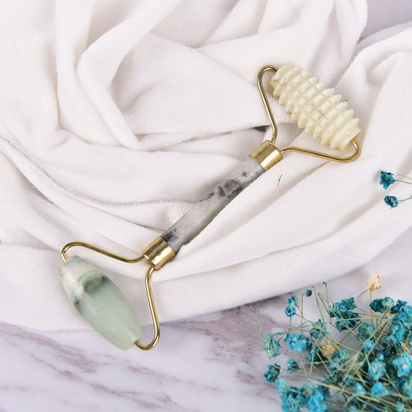 Anti Wrinkle Face care.Hot Portable Pratical Jade Facial Massage Roller Healthy Face Body Head Foot Nature Beauty Tool