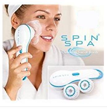 Newest TV HOt Hurricane Spin Spa Facial Brush cleaning face brush scrub spin SPA massage electric shower brush system