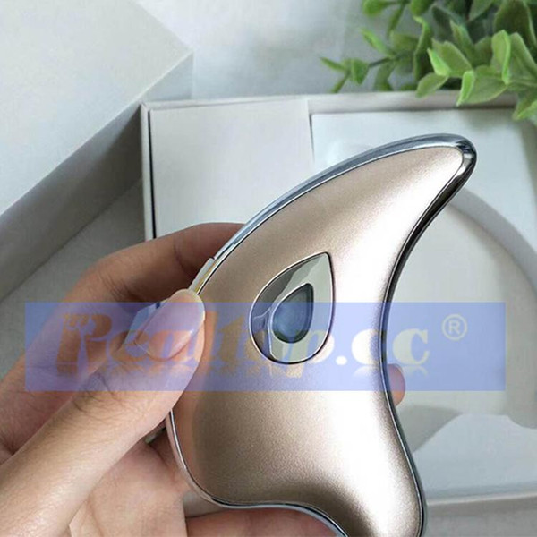 Facial 1PCS Post Shipping Marasil Professional Fashion Lady Microcurrent Scraping Electric Vibration Facial Massager Device Beauty apparatus