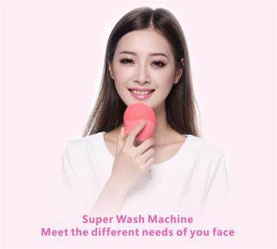 Electric Face Cleanser Vibrate Pore Clean Silicone Cleansing Brush Massager Facial Vibration Skin Care Spa Massage