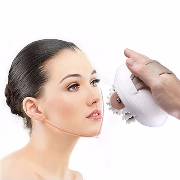 Compact Size 3D Mini Facial Kneading Massage Roller Electric Anti-Cellulite Control System Massager Body Slimmer US Plug