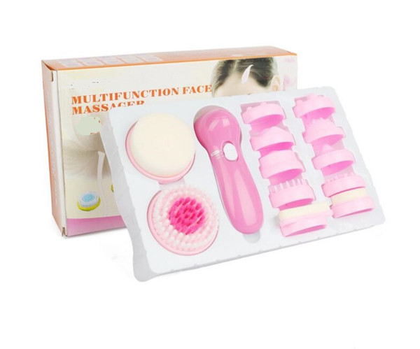 NEW Mini Skin Beauty Massager Brush 12 In 1 Electric Washing Face Machine Facial health Care Pore Cleaner Body Cleaning Massage.