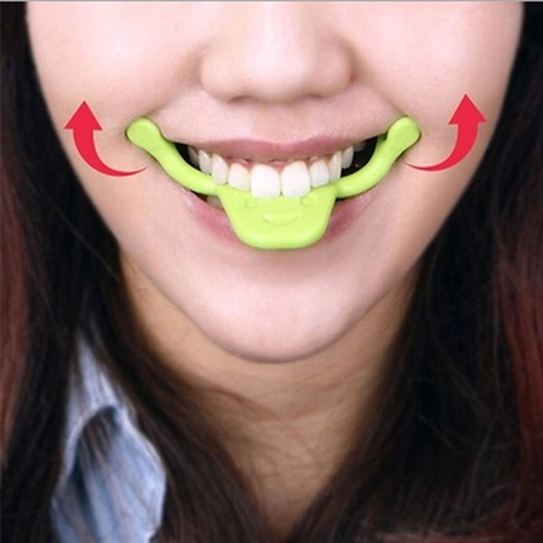 smile trainer Silicone Smile Brace Face Line Muscles Stretching Lifting Training Mouth smile maker Facial Messager vibrator