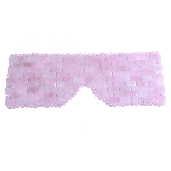 Jade Mask Natural Rose Quartz Eye Mask For Black Circle Eye Facial Skin Care Mask For Health Care Face Massager