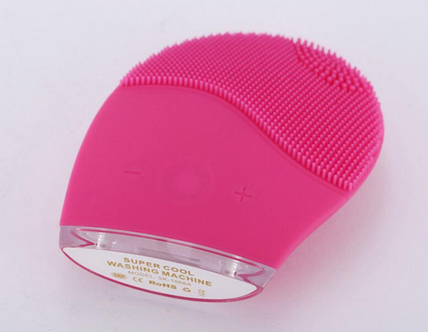 Electric Silicone Brush Washing Face Cleansing Instrument Pore Cleaner Beauty Tool Waterproof Rechargeable Vibration Facial Skin Care
