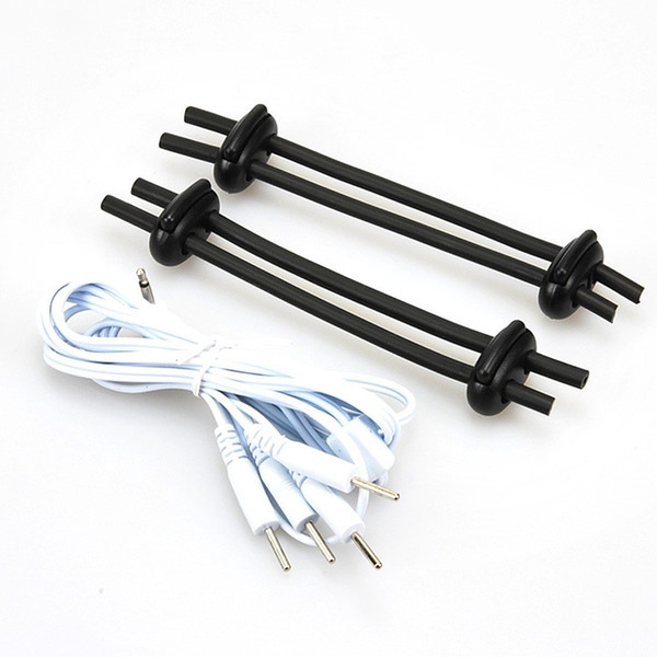 Electric Shock Accessories Silicone Penis Ring Electro Shock Cock Adjust Cock Penis Enlargement Massage Sex Toy For Men