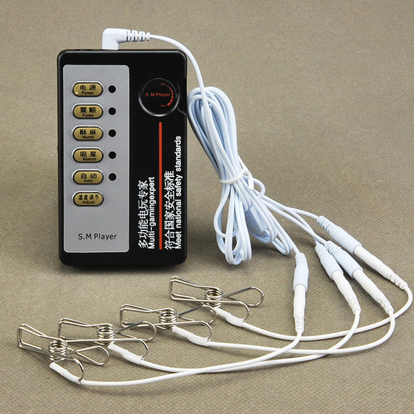 Adult Games Unisex BDSM Toys Electric Shock Nipple Clamps Clitoris Clip Nipple Clips Stimulator Sex Product Fetish Adult Sex Toy