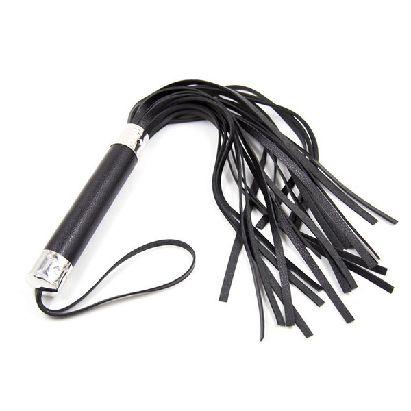 Tail Whip Round Handle Sexy Whip PU Leather Flogger Paddle Horse Whip Knout Sex Toys For Couples Adults Games