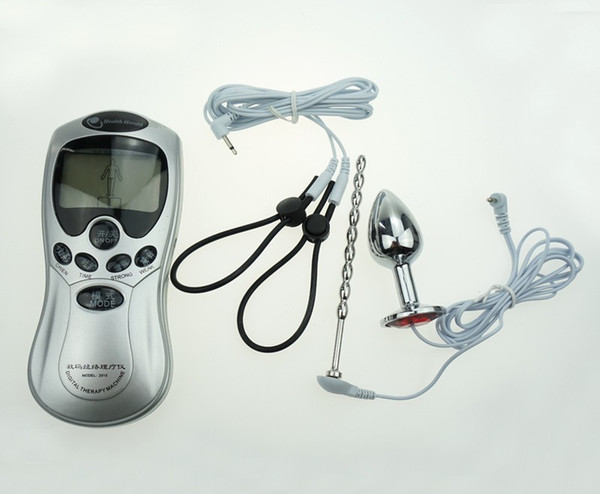 Electro Shock Medical Sex Products Electrical Stimulate Urethral Plug Catheter Penis Enlargement Ring Anal Plug Sex Toys For Men