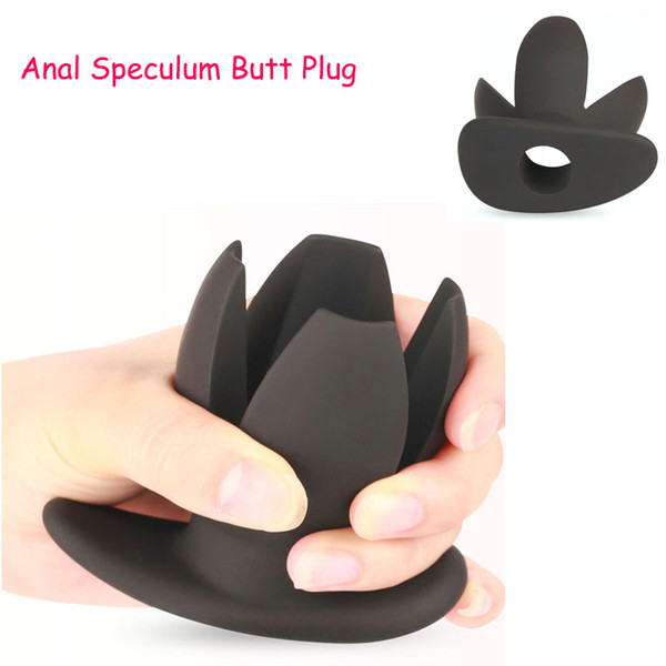 Silicone Flower Enema Speculum Anal Dilator Butt Plug For Men Woman, Opening Anus Expander Anal Plug Erotic Sex Toys For Gay