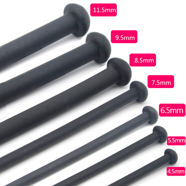 7 Pcs/Lot Male Silicone Catheter Penis Plug Stretching Chastity Device Long Urethral Dilators Urethral Sounds Catheter Sex Toys
