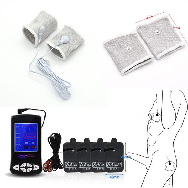 Electro Shock Massage Pads Cock Rings Penis Rings Electric Stimulation Medical Themed Adult Sex Toys For Men Women Couples