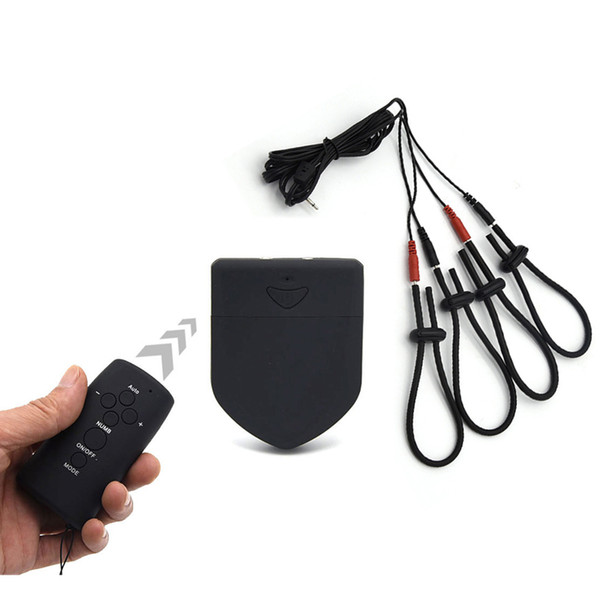 Wireless Remote Control Electric Shock Penis Ring Electro Shock Cock Rings Electrical Stimulation Adult Sex Toys For Men Woman