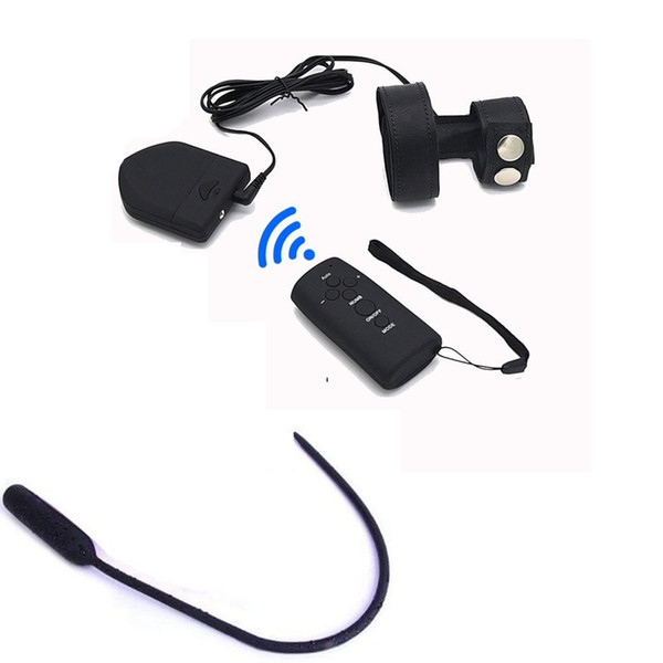 Wireless Remote 
8000
Control Electric Shock Scrotal Ring Urethral Vibrator Vibrating Penis Plug Adult Sex Toys For Men