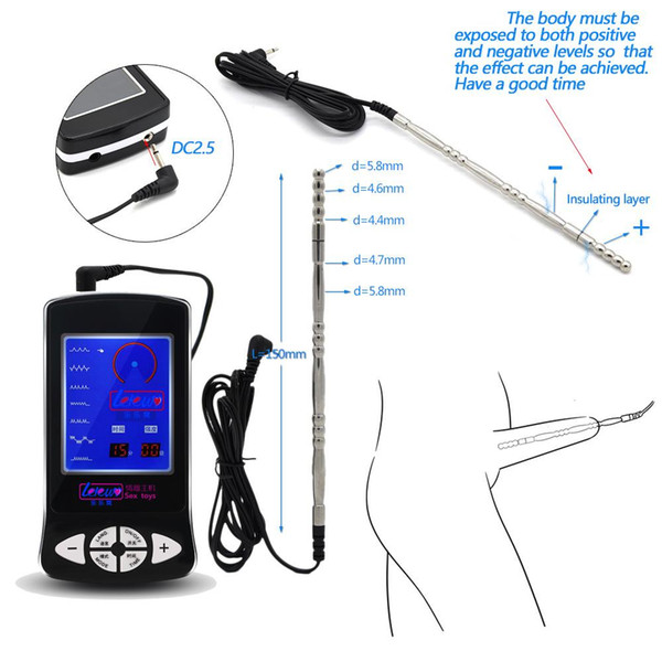 Electric Shock Catheters Sound Penis Plug Urethral Wall Urethral Plug Home Medical Themed Toy Physical Therapy Sex Products For Man