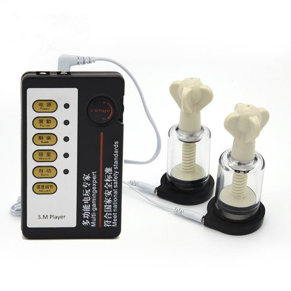 Electric Shock Vacuum Breast Enhancer Clitoris Nipple Sucker Twist Pump Ma
