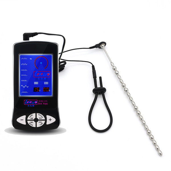 240mm Long Stainless Steel Medical Electro Shock Penis Ring Urethral Sounds Catheter Electrical Stimulation Penis Sex Toys For Man