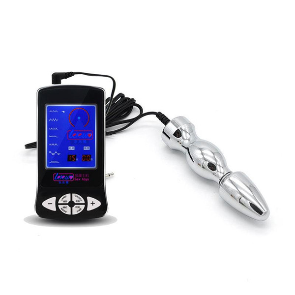 Electric Shock Anal Vaginal Butt Plug Anal Plug Massage Electro Stimulation Accessory Adult Medical Themed Sex Toys for Couples