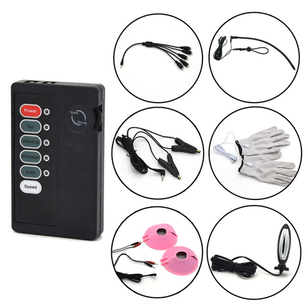 Medical Themed Sex Kit Penis Rings Nipple Clamps/Pads Anal Plug Electrical Stimulation Massager Gloves Catheter Adult Sex Toys