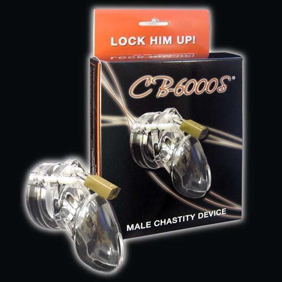 Clear Plastic Male Chastity Device Male Chastity Belt Cock Cage Adult Sex Products For Men Anti-masturbation CB6000S