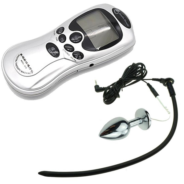 Free Shipping Electro Shock Anal Plug Butt Plug Electrical Stimulation Penis Plug Catheter Urethral Sound Adult Sex Products For Men