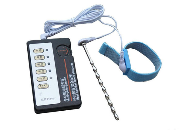 Electro Shock Sex Urethral Dilator Catheters Stainless Steel Penis Plug Electric Penis Rings Enlarge Cock Ring Chastity Sex Toys
