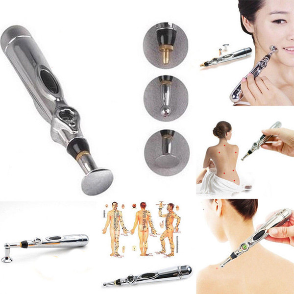Electronic Acupuncture Pen Electric Meridian Body Massager Pain Relief Therapy Body Head Neck Leg Health Massager