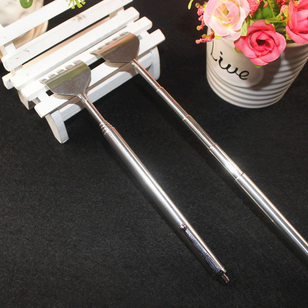 Wholesale five sections of retractable not to be tickled portable itching rake stainless steel tickling rake