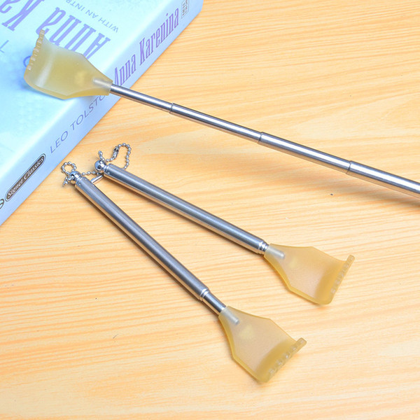 Factory sells four sections of retractable stainless steel scratch back machine tickle rake massage old man music horn tickle