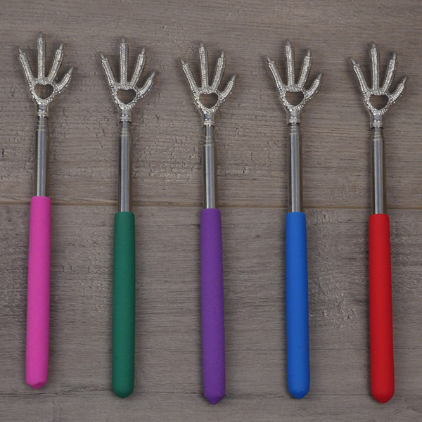 Don't ask for tickle scratching telescopic stainless steel man le chop scratching rake gripper bear Claw Massage Tickle Device