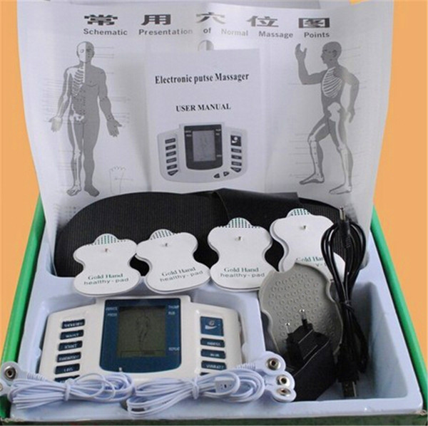 Hot sale Full Body Massager JR309 Electrical Stimulator Full Body Relax Muscle Therapy Massager Electro Pulse TENS Acupuncture + 4 pads