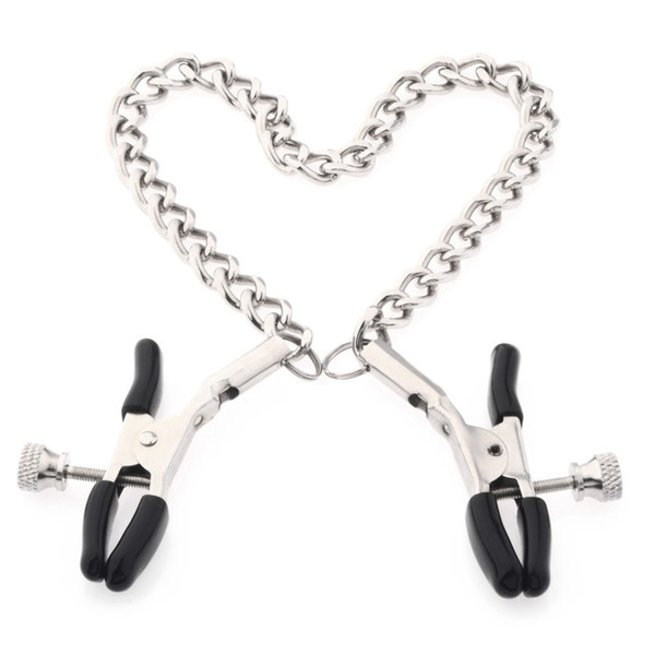 Adult Metal Nipple Clamps With Chains Breast Clips/ Clamps Sex Toys For Couples Sex Products For Women Adult Games