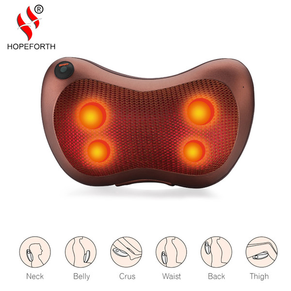 Massage Device Neck Relaxation Pillow Massage Vibrator Electric Shoulder Back Massager Car.shiatsu Massage Pillow With Heating
