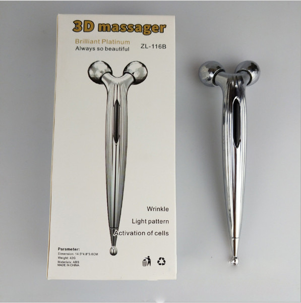 Face Massager Mini 3D Roller Facial Massager 360 Rotate face Lift Wrinkle Remover Relaxation Tool ZL-116B