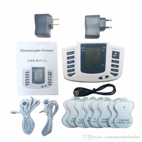Therapy Massager 16pads Electrical Stimulator Full Body Relax Muscle Therapy Massager LCD Screen Pulse Tens Acupuncture