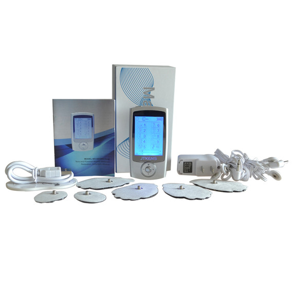 New JTKENS 2 Channels TENS Device Digital EMS Massager Electrode Muscle Stimulator Body Healthcare Physical Therapy Machine