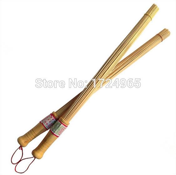 2pcs Bamboo Brush Wood Body Massage Stick Fitness Massage Pat
