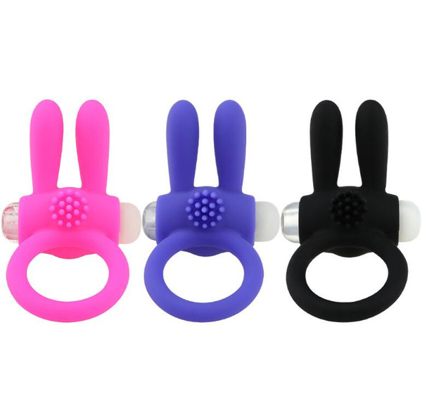 Tatyking Adult Supplies Wholesale Butterfly Rabbit Vibration Lock Fine Ring Silicone Vibration Lock Fine Ring Male Delay Ring CR0273