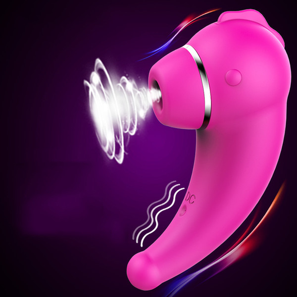 Women Silicone Vacuum Sucking Licking Vibrator Sex Toys Oral Sex Masturbation Nipple Sucker Vagina Clit Stimulator Vibrating For Women
