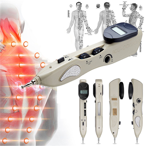 Health care electric meridian acupuncture point pen automatic meridan detector diagnosis acupunture stimulation massage device for home use