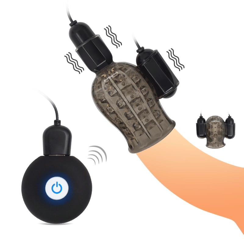 USB Charge Penis Massager With 2 Caps Male Masturbator 12 Speeds Delay Lasting Trainer Men's Glans Vibrator Sex Toys for Man